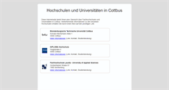 Desktop Screenshot of fh-cottbus.de